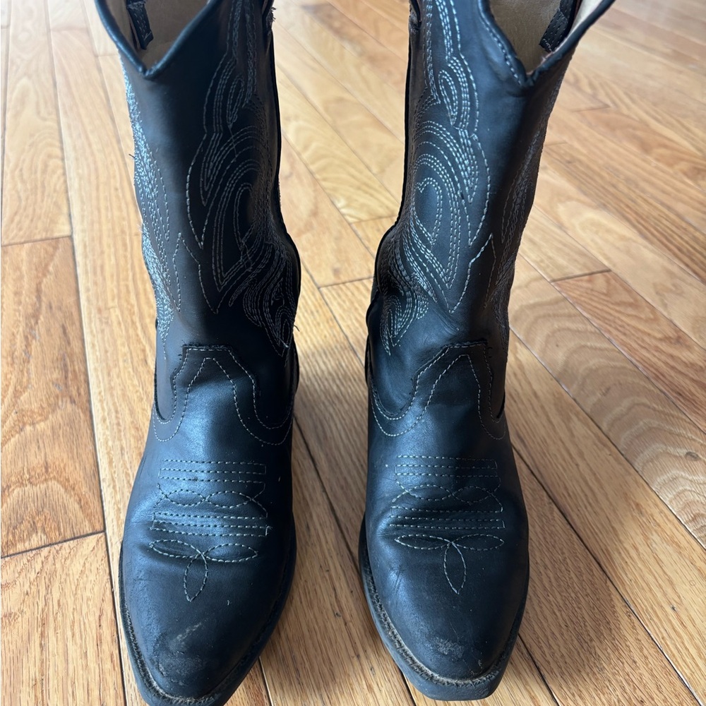 Black Roper Western Cowboy Boots